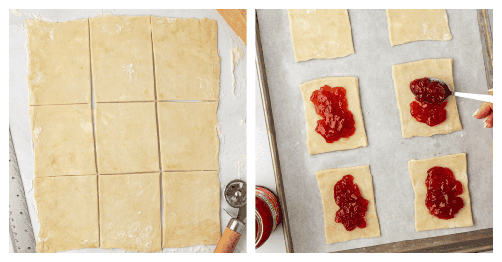 pop tart pie dough filled with jam