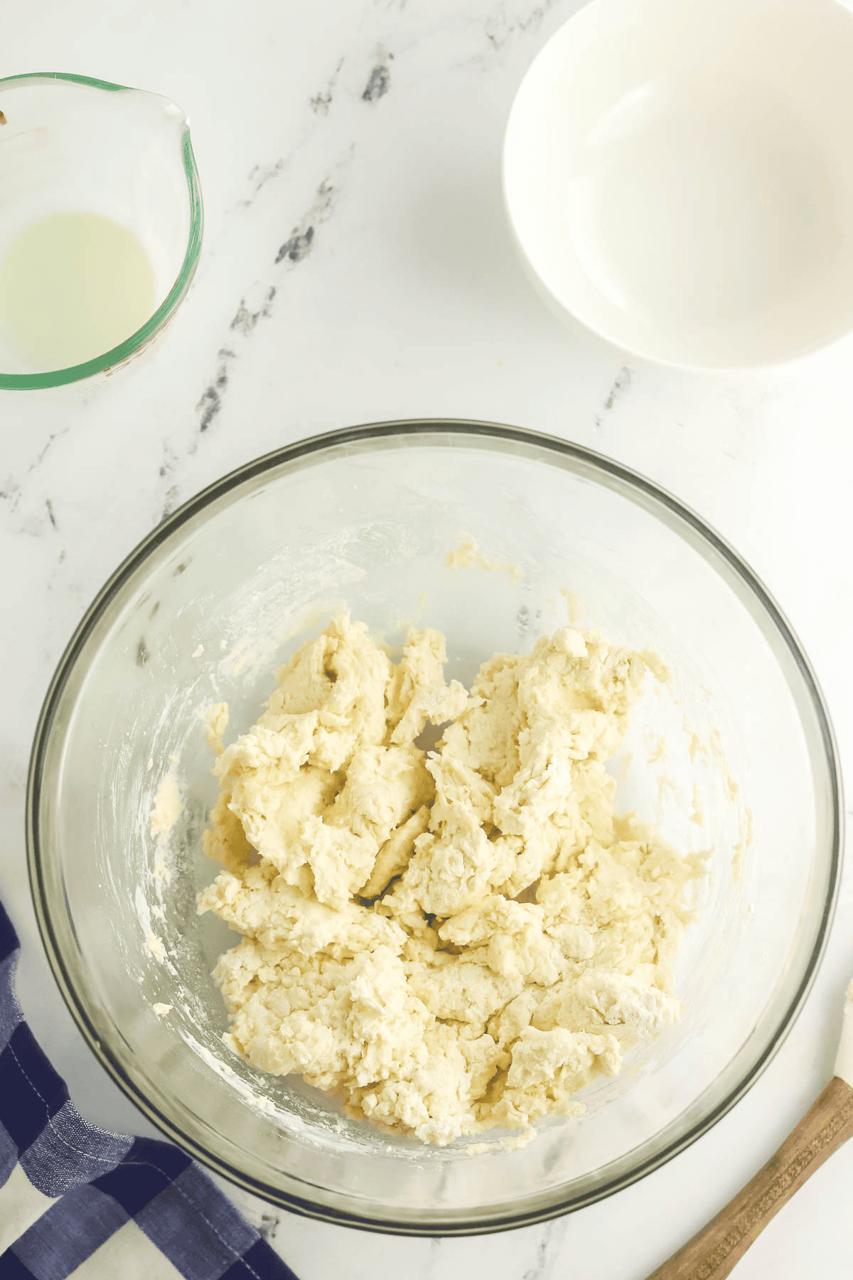 bowl of 2 ingredient biscuit dough