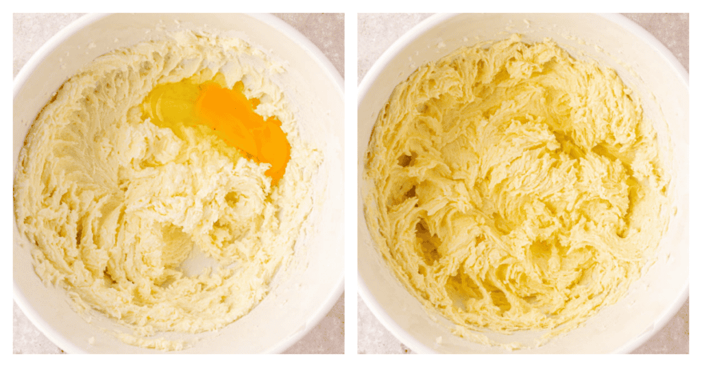 egg added to mixing bowl