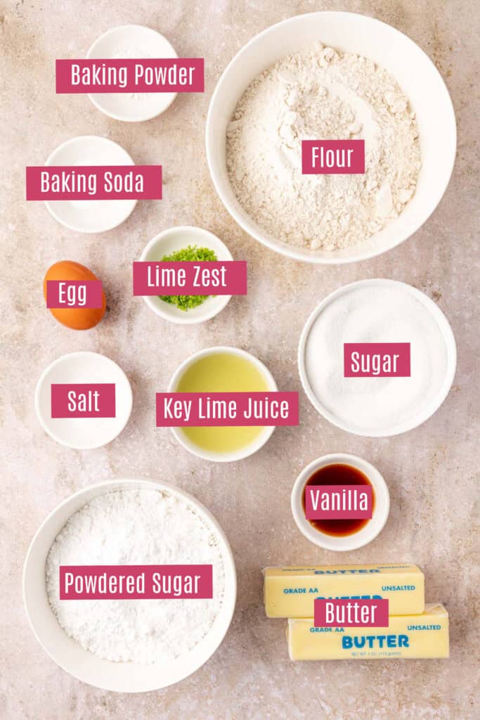 key lime cookie ingredients