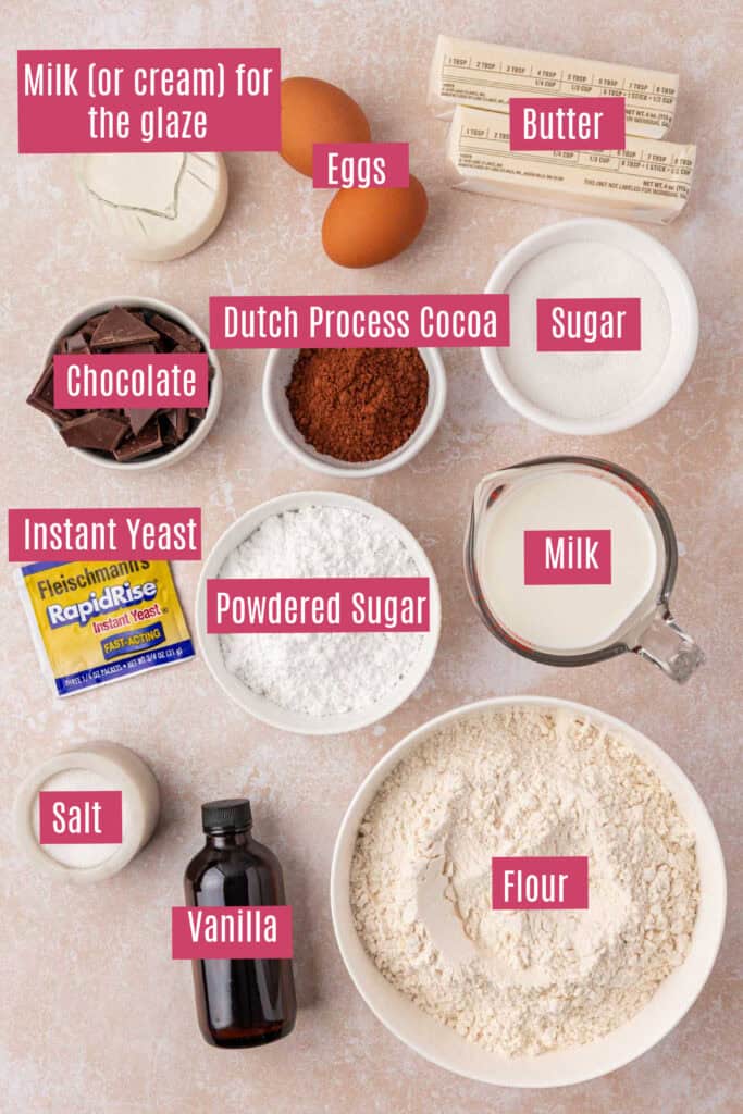 chocolate rolls ingredients